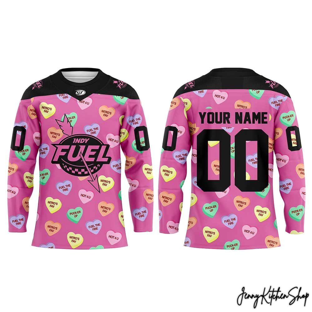 Indy Fuel 2026 Valentine Day Intro’s Fav Hockey Jersey