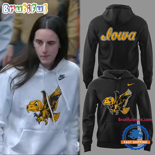 Iowa Hawkeyes Legacy Logo 2025 Limited Caitlin Black Hoodie