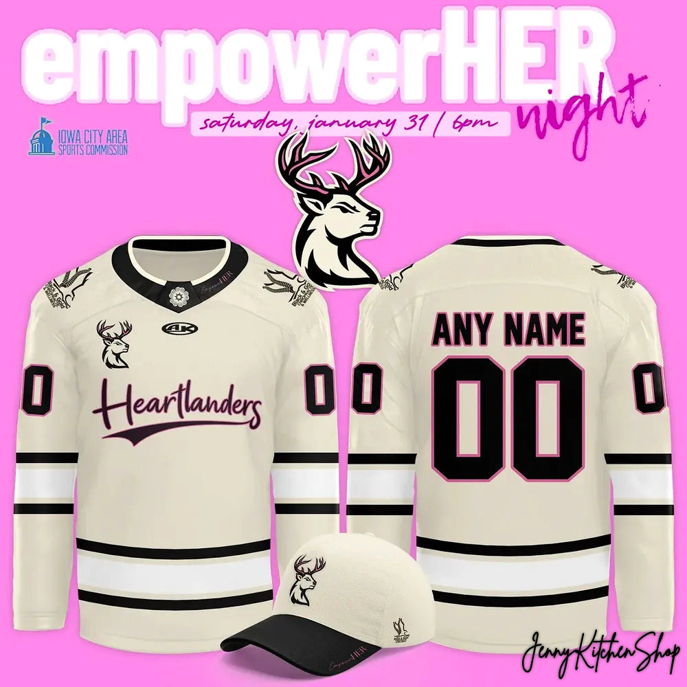 Iowa Heartlanders EmpowerHer Night 2026 Jersey