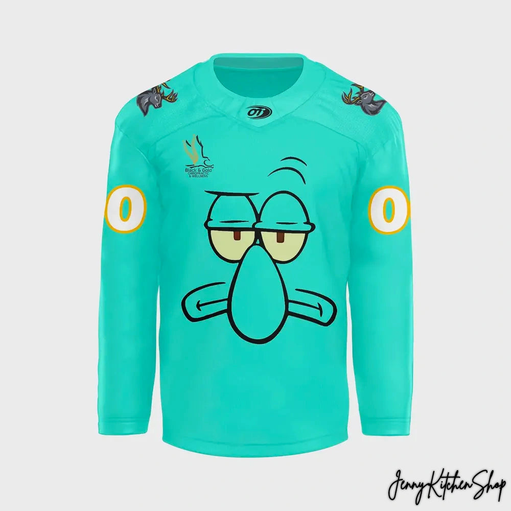 Iowa Heartlanders x Squidward Hockey Jersey
