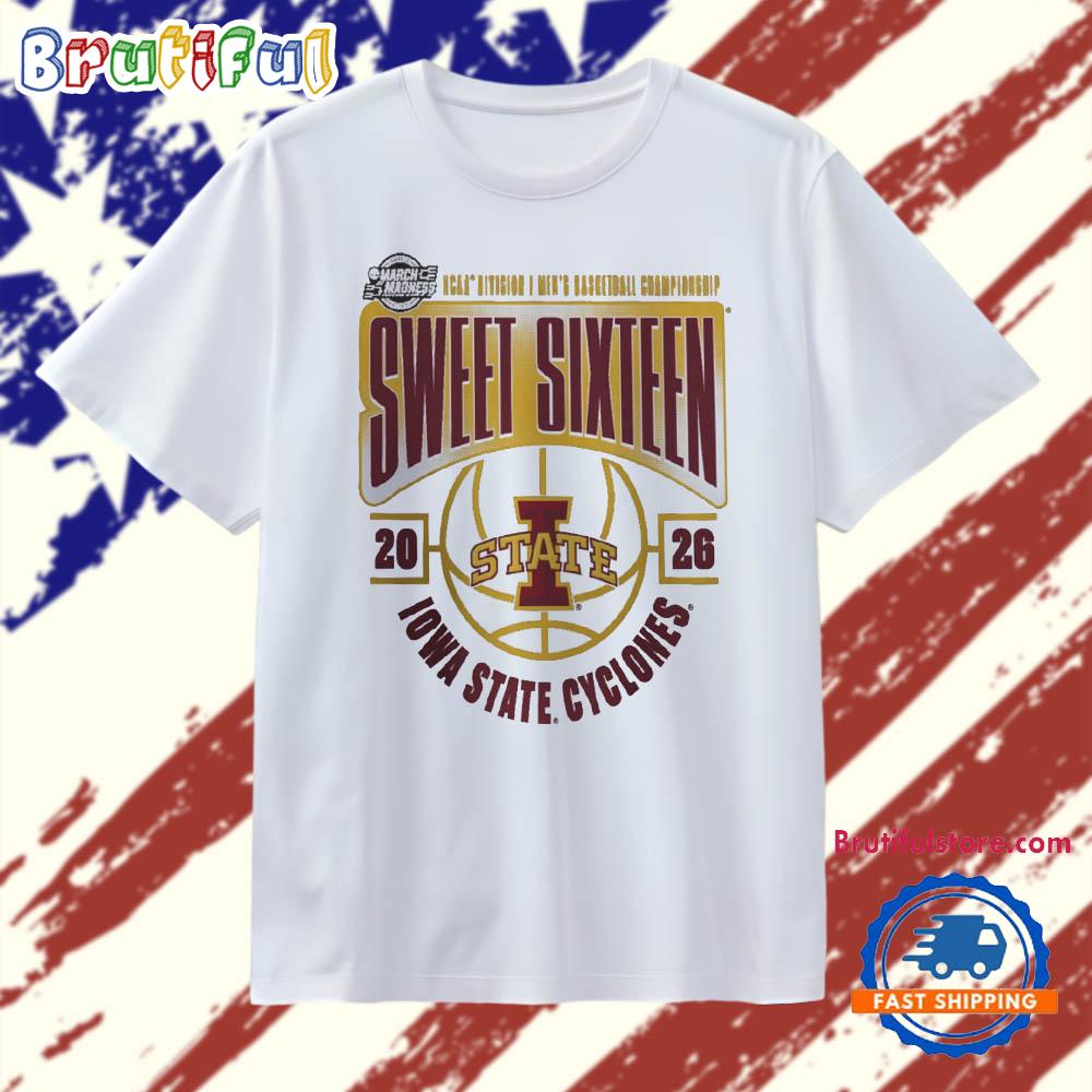 Iowa State Cyclones 2026 NCAA Men’s Basketball Tournament March Madness Sweet 16 T Shirt