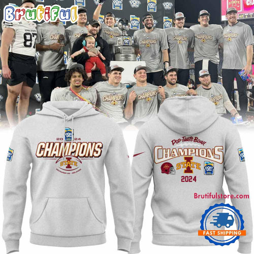 Iowa State Cyclones Football 2024 Pop Tarts Bowl Champions Unisex Hoodie T-Shirt