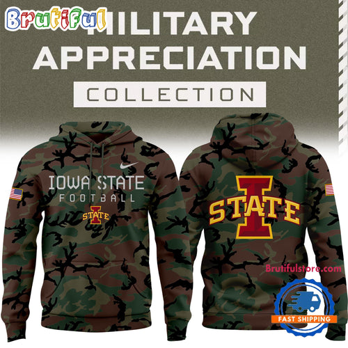 Iowa State Football Limited Edition 2024 Military Appreciation Hoodie