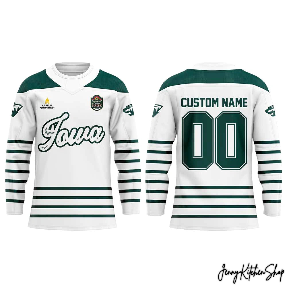 Iowa Wild Outdoor Classic 2026 Custom Hockey Jersey