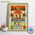 Iration September 28 2024 Live In Mariners Point Park San Diego CA Band Tour Wall Art Poster Canvas