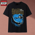 Iron Maiden Est 1975 Heavy Metal Band Vintage Graphic T Shirt, Music 2D Shirt