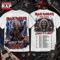 Iron Maiden Legacy of the Beast World Tour 2026 3D Shirt