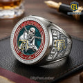Iron Maiden Piece of Mind Silver Engraved Ring