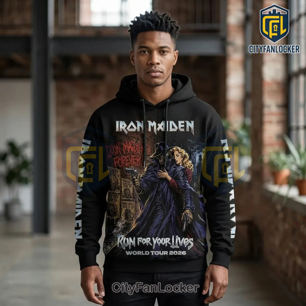 Iron Maiden Run For Your Lives 2026 Tour Hoodie