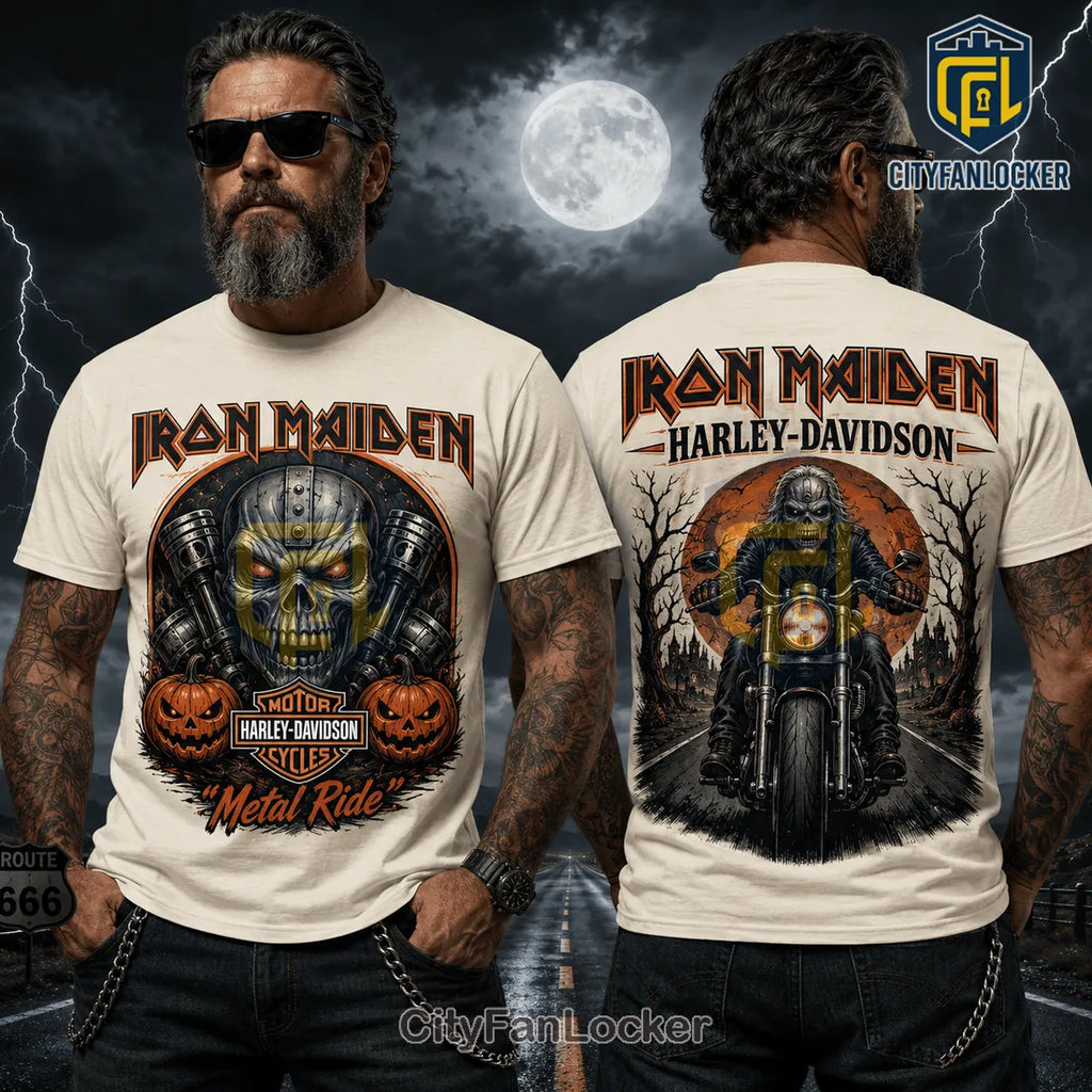Iron Maiden x Harley-Davidson Halloween T-Shirt 2026