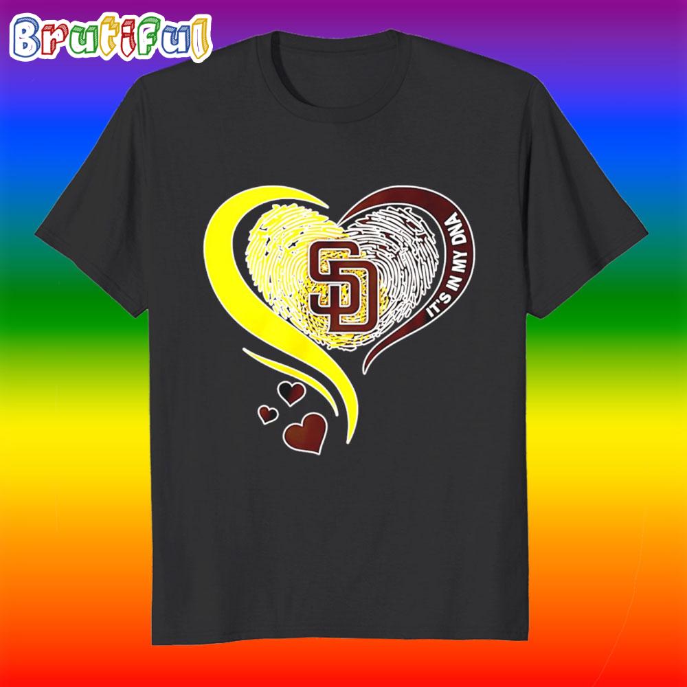 It’s in My Dna San Diego Padres Heart 2025 T Shirt