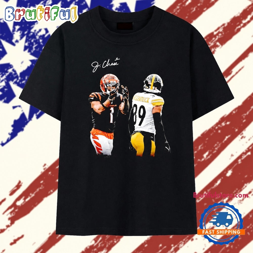 Ja’Marr Chase and Minkah Fitzpatrick NFL Signature T Shirt