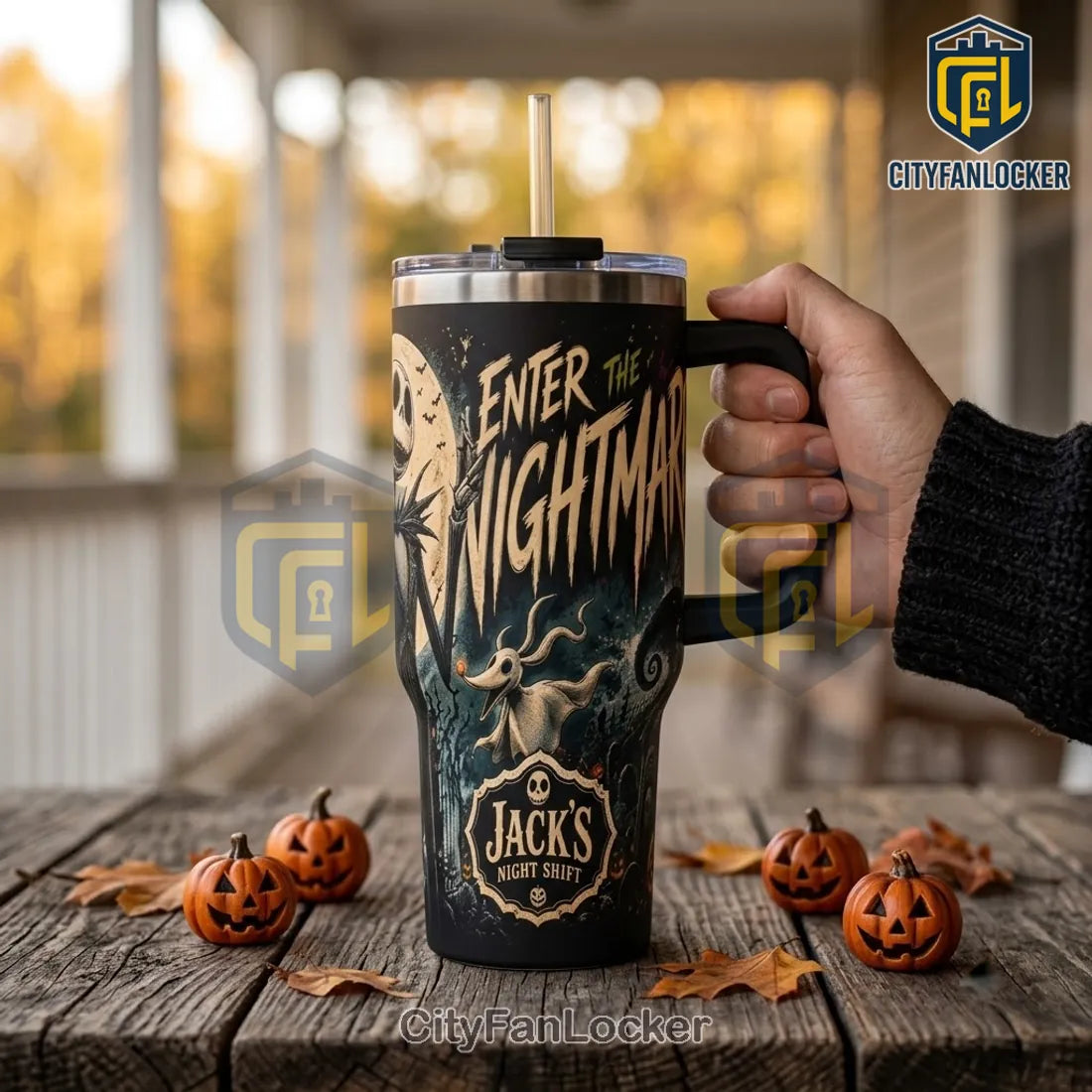 Jack Skellington Enter The Nightmare Stainless Steel Tumbler