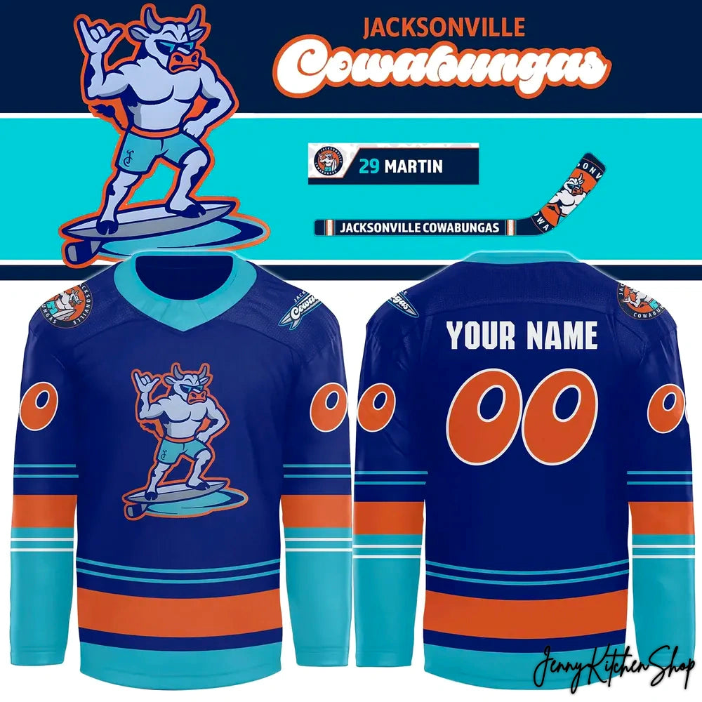 Jacksonville IceMen 2026 Cowabungas Special Edition Hockey Jersey