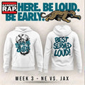 Jacksonville Jaguars Bring The Juice, Best Served Loud 2026 White Hoodie T-Shirt