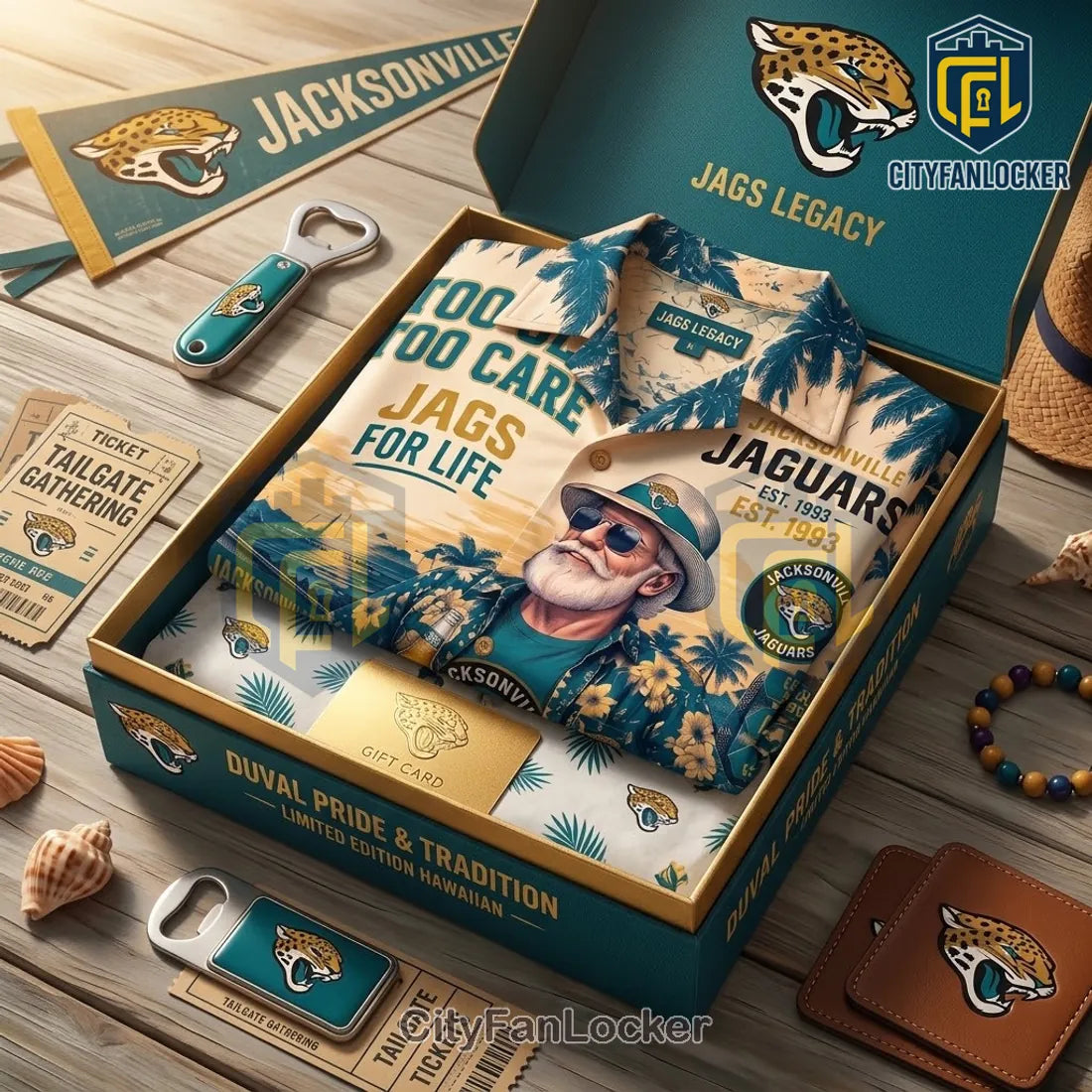 Jacksonville Jaguars Mascot Hawaiian Shirt