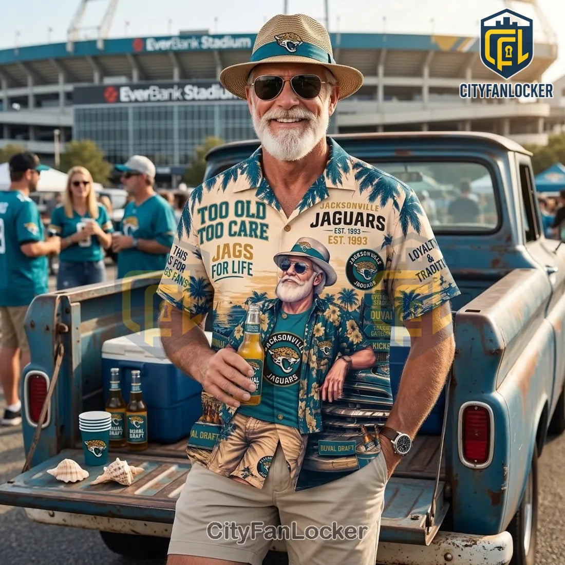 Jacksonville Jaguars Mascot Hawaiian Shirt