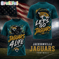 Jacksonville Jaguars NFL Fan For Life Limited Edition 3D Shirt