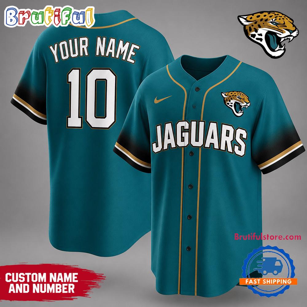 Jacksonville Jaguars NFL Team Pride Baseball Jersey
