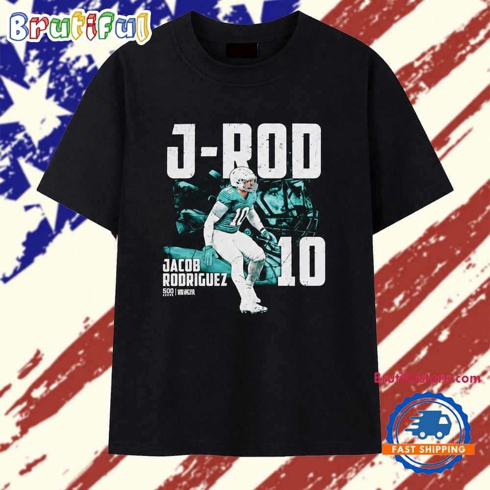 Jacob Rodriguez J Rod 10 Distressed NFLPA T Shirt