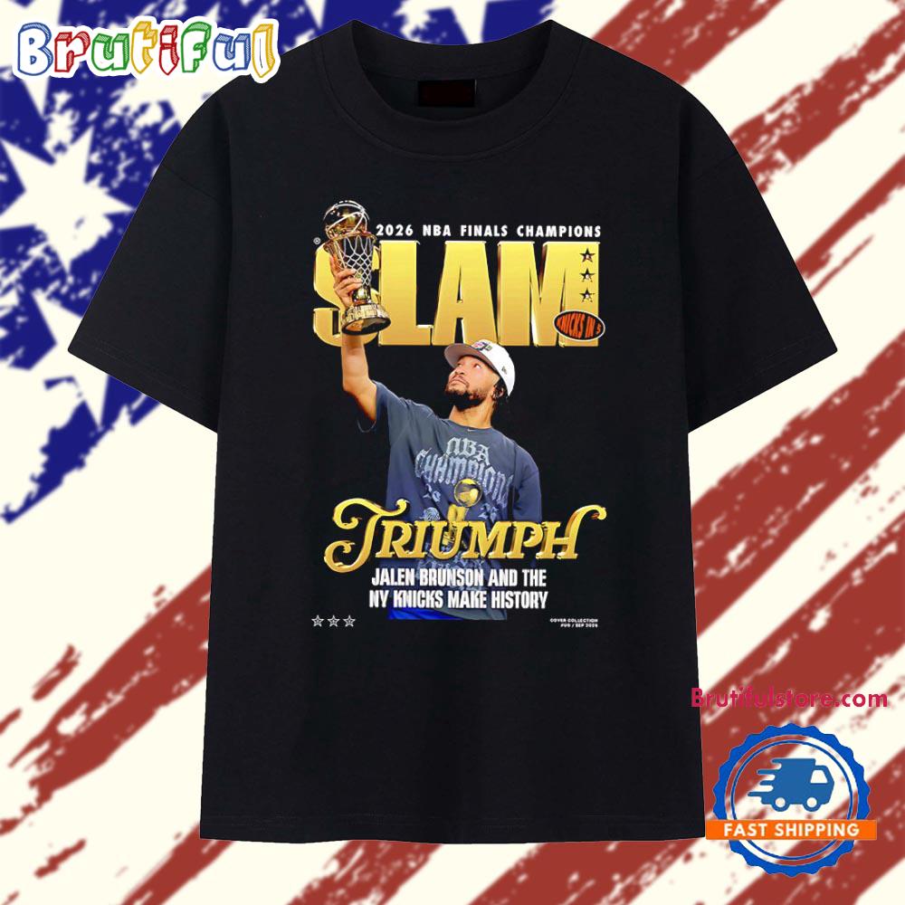 Jalen Brunson and the NY Knicks 2026 NBA Finals Champions T Shirt