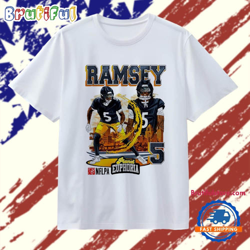 Jalen Ramsey #5 Pittsburgh Steelers Football Cornerback Comic T Shirt