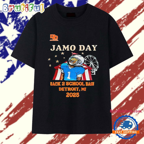 Jameson Williams Lions Jamo Day Back 2 School Bash 2025 T Shirt