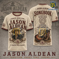 Jason Aldean Country Music Icon Signature Songbook T-Shirt