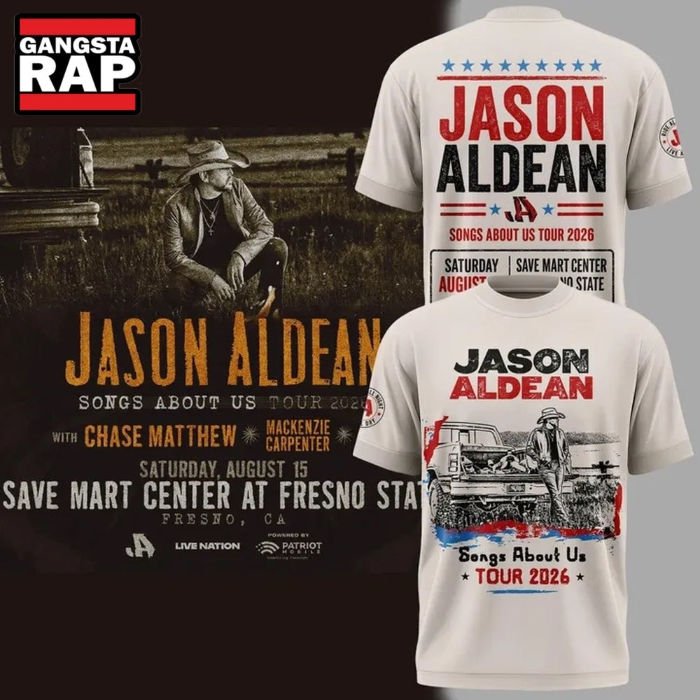 Jason Aldean Songs About Us Tour 3D Shirt Hoodie T-Shirt