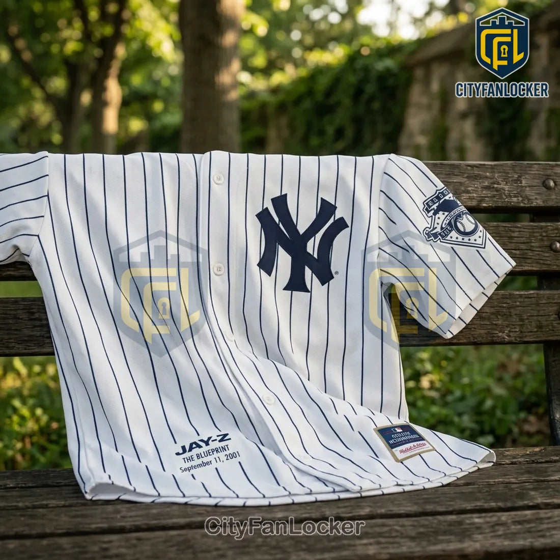 Jay-Z The Blueprint New York Yankees Pinstripe Jersey