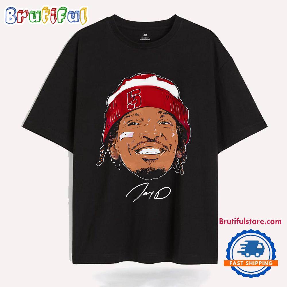 Jayden Daniels 5 Washington Commanders Face Bandage T Shirt