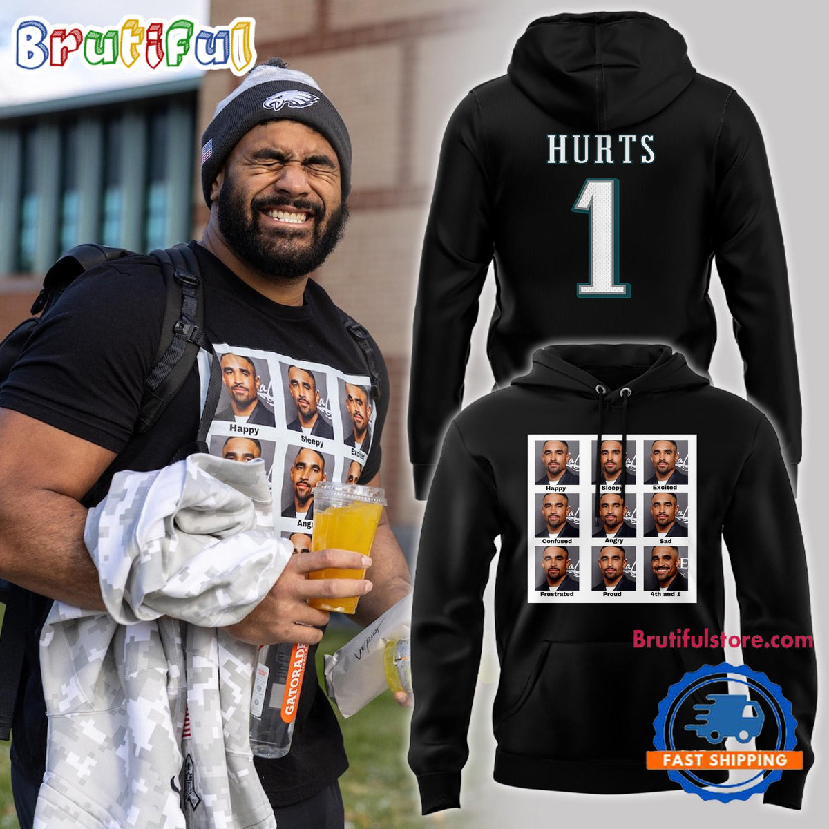 Jaylen Hurts Philadelphia Eagles Special Edition Hoodie T-Shirt