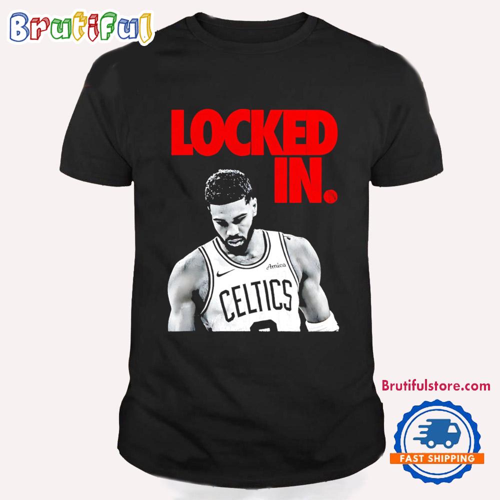Jayson Tatum Locked in Boston Celtics T Shirt