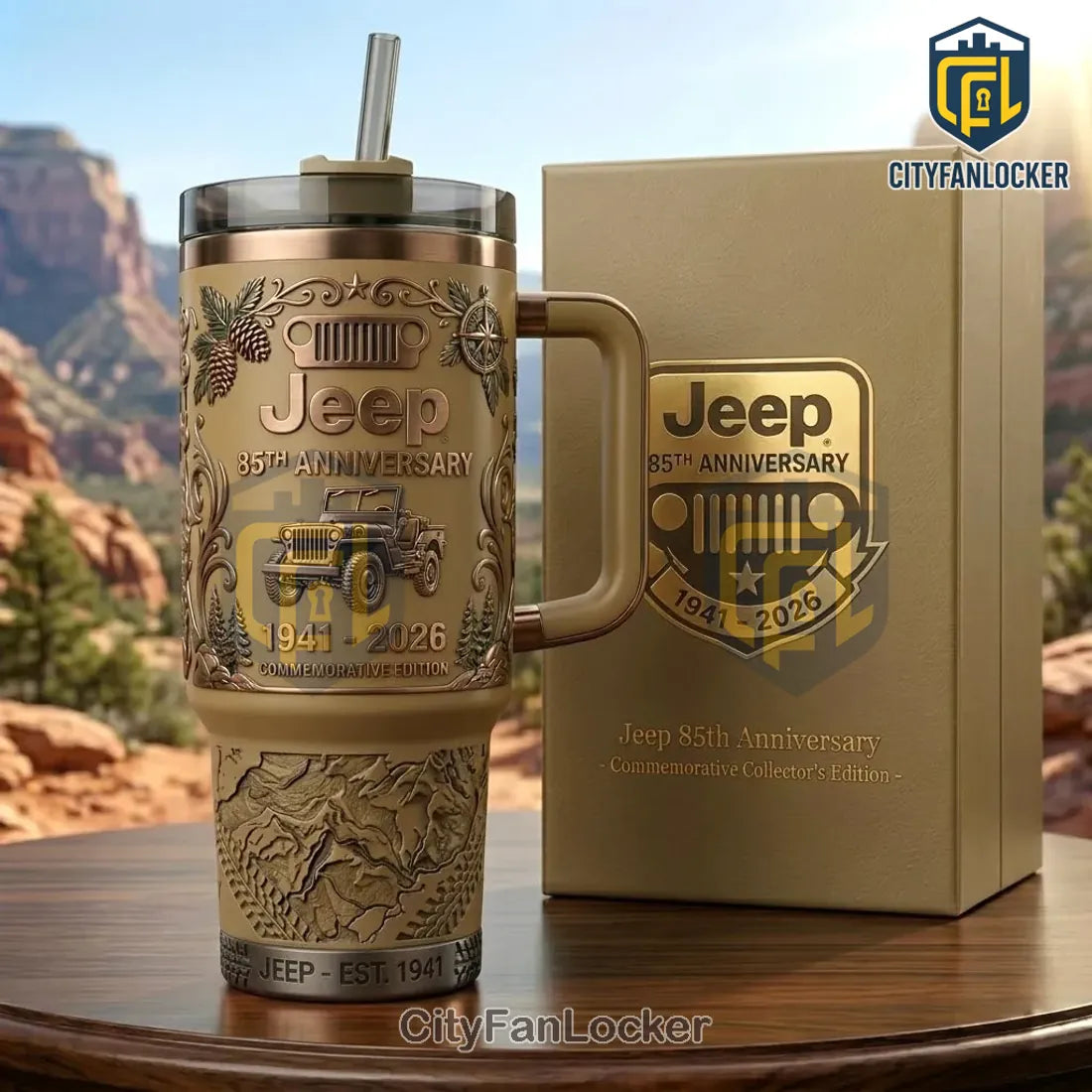 Jeep 85th Anniversary Collector’s Edition 40oz Stanley Tumbler