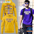 LSU Tigers JESUS WON Yellow Hoodie T-Shirt