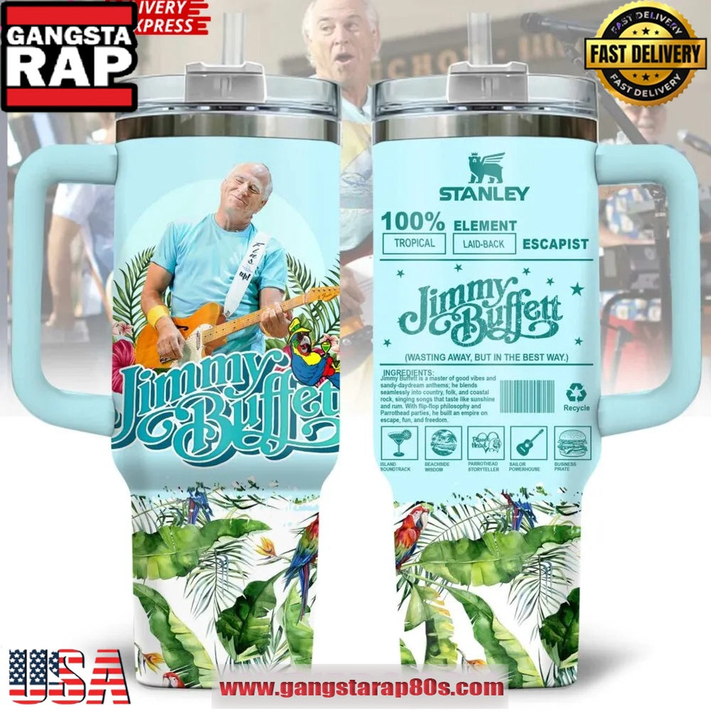 Jimmy Buffett Limited Edition Stanley Tumbler Cup 40oz