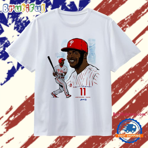 Jimmy Rollins #11 Philadelphia Phillies Baseball Art T Shirt