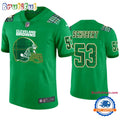 Joe Schobert Cleveland Browns #53 Jersey St. Patricks Day Kelly Green Lucky Football Jersey