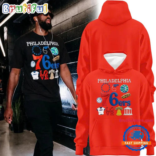 Joel Embiid Philadelphia 76ers 2026 Playoff New Design Hoodie T-Shirt