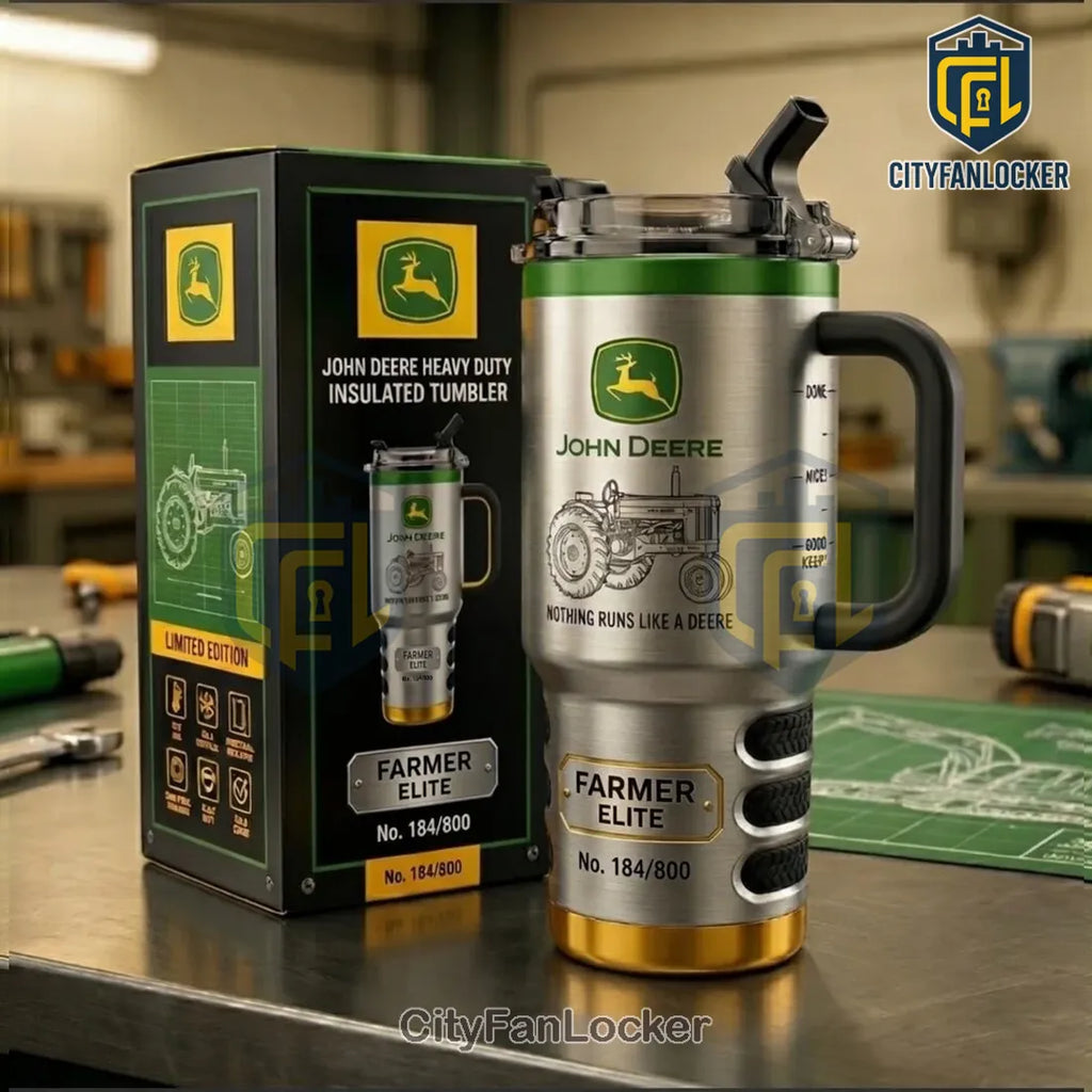 John Deere Limited Edition Stainless Steel 40oz Stanley Tumbler