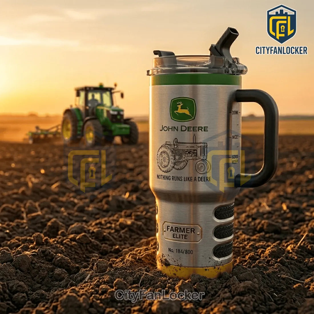 John Deere Limited Edition Stainless Steel 40oz Stanley Tumbler