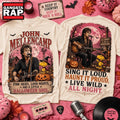 John Mellencamp Woodstock Pumpkin Roadshow Halloween 3D Shirt