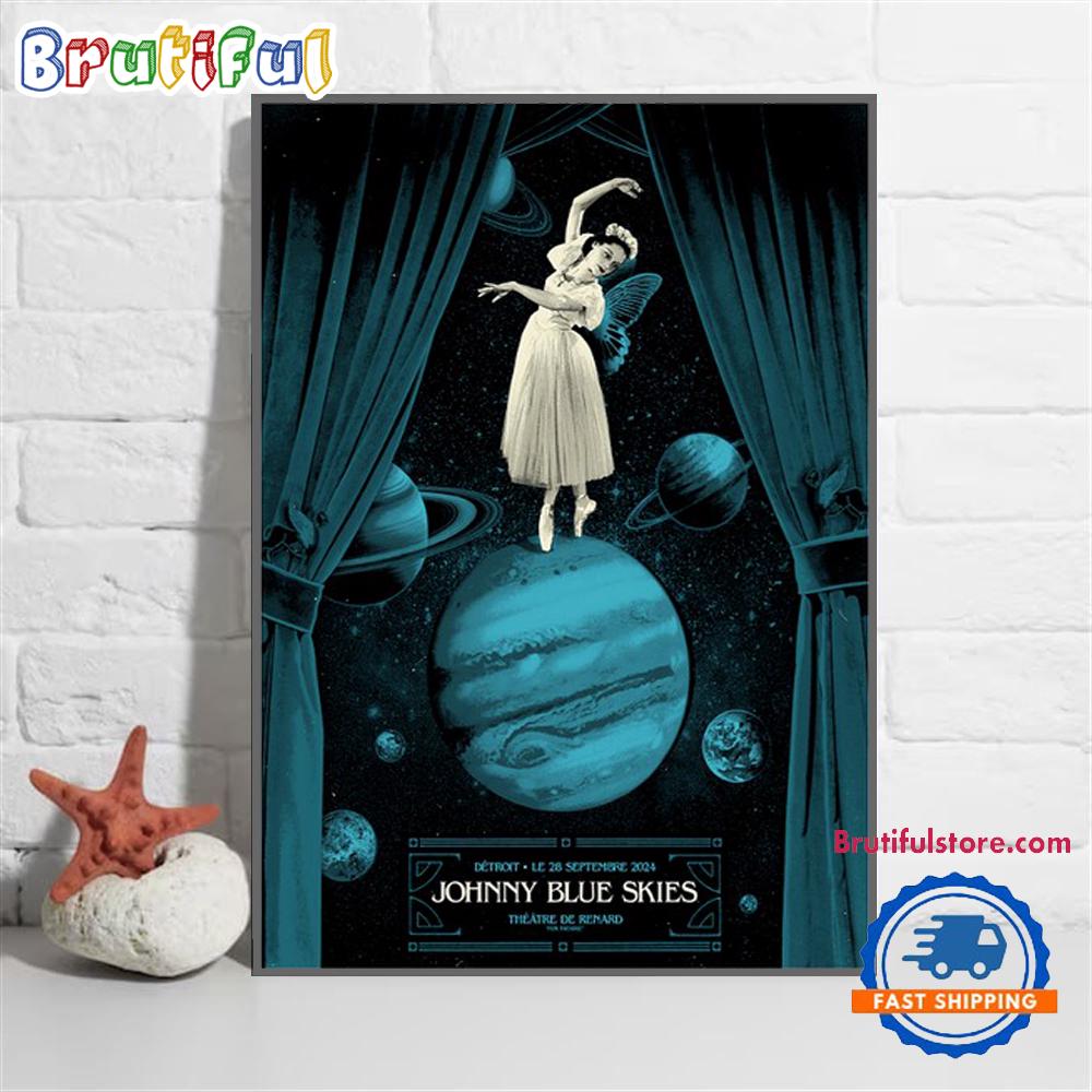 Johnny Blue Skies Sturgill Simpson September 28 2024 Detroit MI Wall Art Poster Canvas
