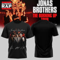 Jonas Brothers The Burning Up Tour 2026 Signature Black Hoodie T-Shirt