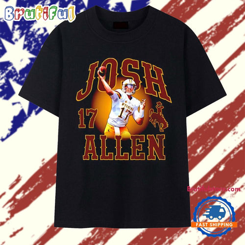Josh Allen #17 Wyoming Cowboys T Shirt