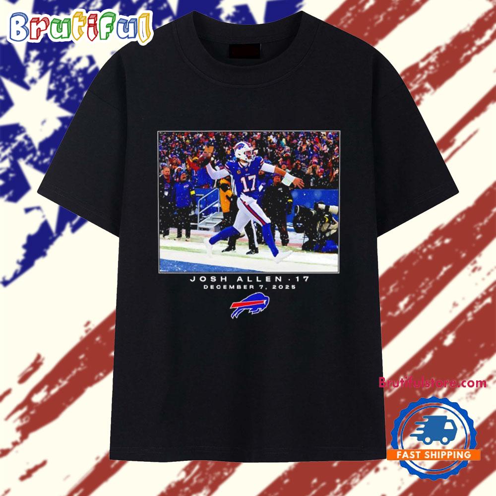 Josh Allen Buffalo Bills NFL Flash Features Week 14 T Shirt