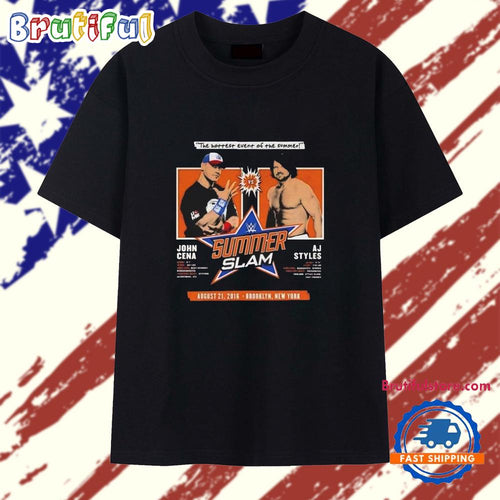 Josh Cena vs AJ Styles the hottest event SummerSlam 2016 match up T Shirt