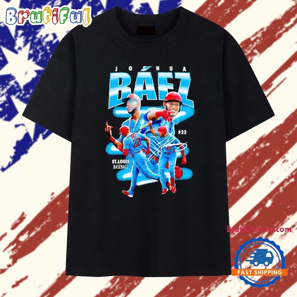 Joshua Baez St Louis Baseball No 22 Signature T Shirt