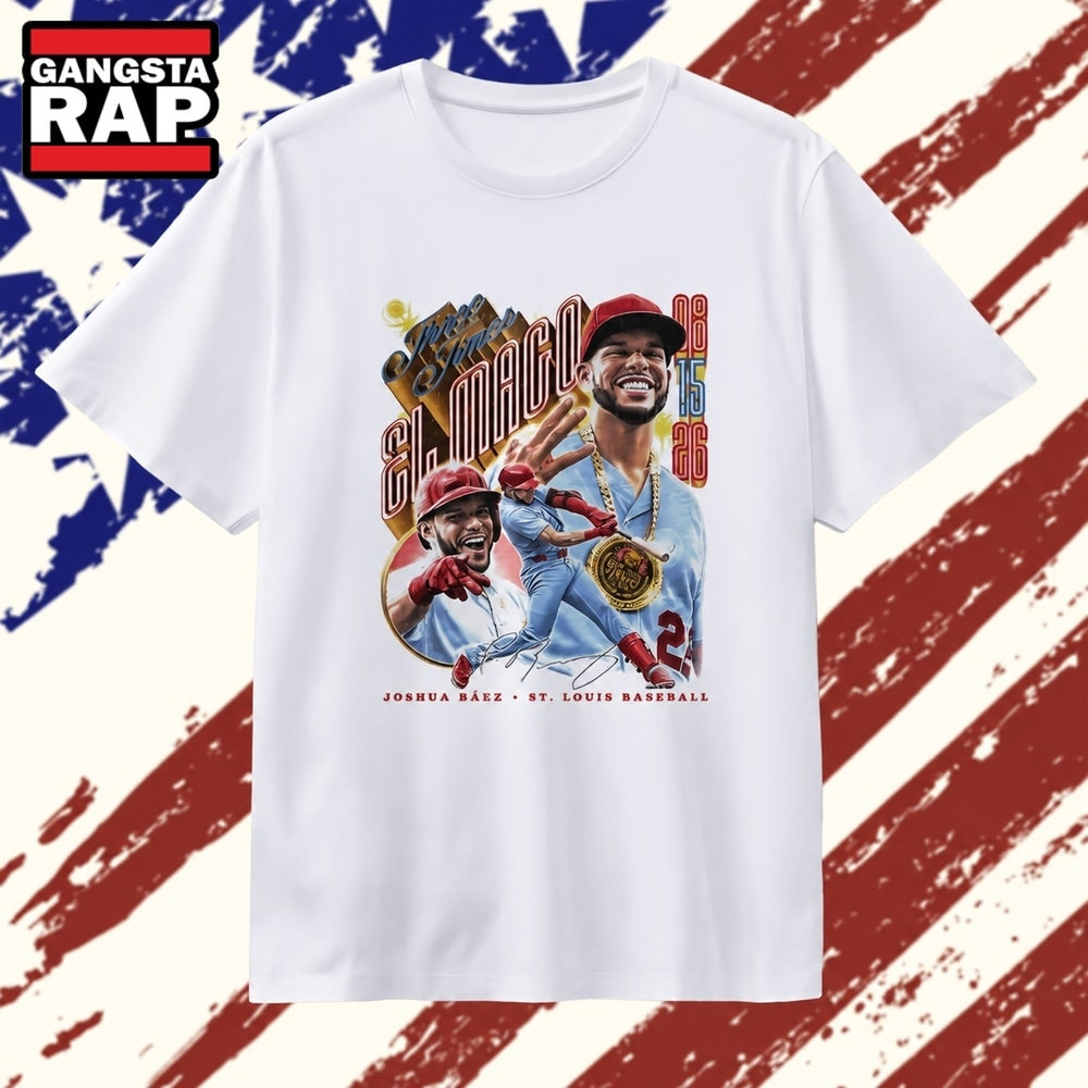 Joshua Baez St Louis baseball three times El Mago signature T Shirt