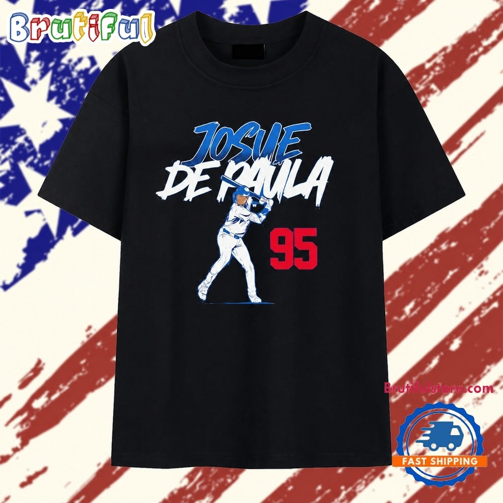 Josue De Paula 95 Slugger Swing Los Angeles Dodgers baseball Player MLB T Shirt